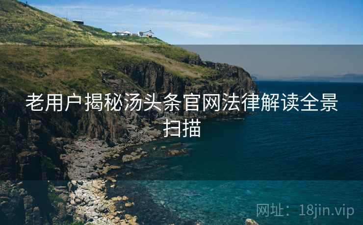 老用户揭秘汤头条官网法律解读全景扫描