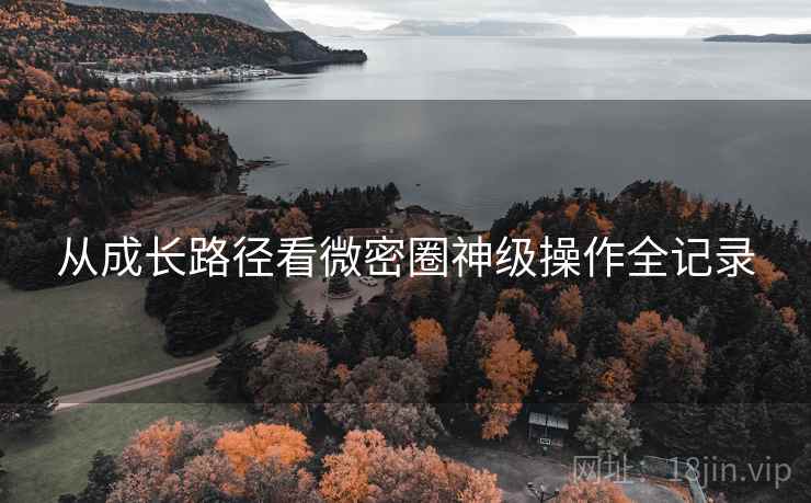 从成长路径看微密圈神级操作全记录