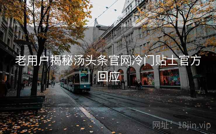 老用户揭秘汤头条官网冷门贴士官方回应